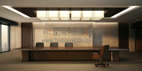 實木會議桌圖片