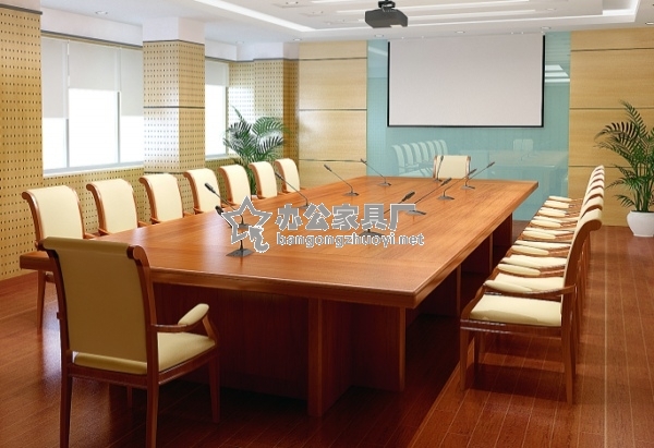 實木會議桌圖片